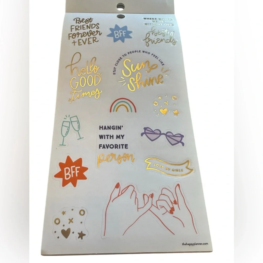 The Happy Planner Friendship  30 Page Sticker Book